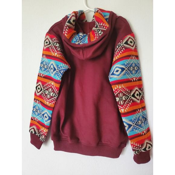 Kids Aztec Southwestern Tribal Eagle Colorful Sweatshirt Hoodie Size 6 = US Sz 7 - Picture 7 of 7